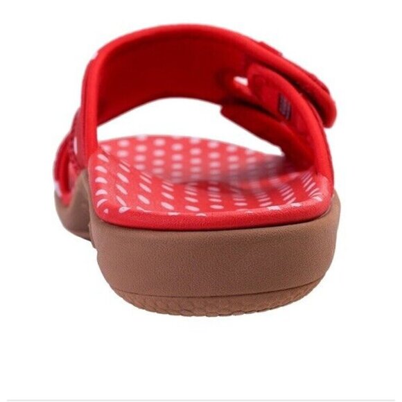 Spenco Kholo Sandal Women’s 7 D Orthotic Red Polka‎ Dot New - Picture 5 of 6